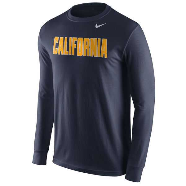 Cal Bears Nike Wordmark Long Sleeve WEM T-Shirt - Navy Blue,We sell and wholesale Cal Bears Nike Wordmark Long Sleeve WEM T-Shirt - Navy Blue on line form chian!